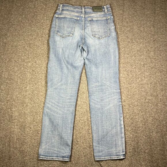 Lucky Brand High Rise Zoe Straight Leg Denim Jeans Size 10/30L Womens 28x30 - Picture 2 of 14